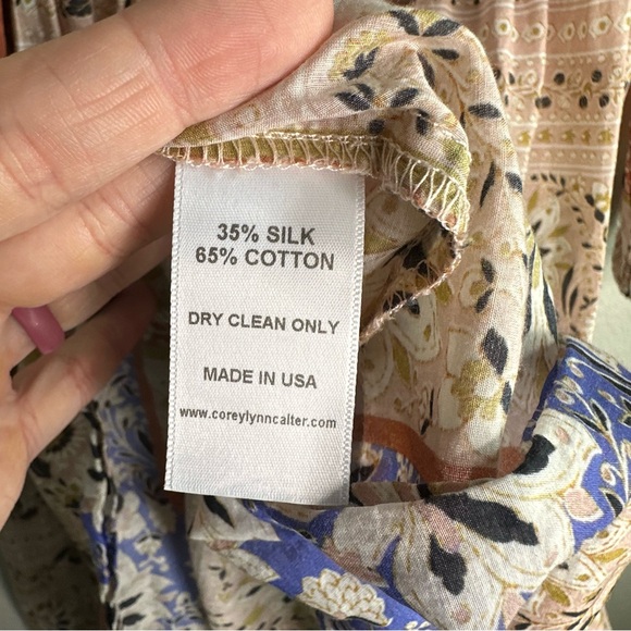 Corey Lynn Calter Natalia Dress in Pretty Floral Women’s Size Extra Small XS - Picture 7 of 9